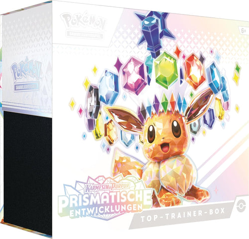 Pokemon TCG: Prismatische Entwicklungen – Top Trainer Box – Deutsch