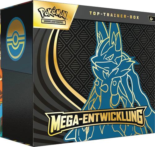 Pokemon TCG: Mega Entwicklung – Lucario Top Trainer Box – Deutsch