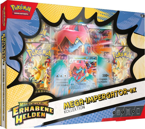 Pokemon TCG: Erhabene Helden – Mega Impergator Kollektion – Deutsch