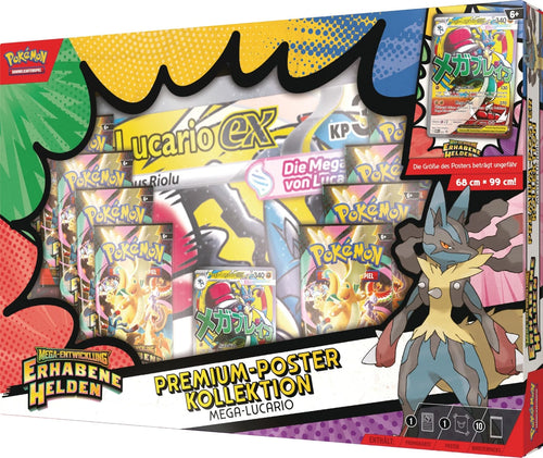 Pokemon TCG: Erhabene Helden – Lucario Premium Poster Kollektion – Deutsch