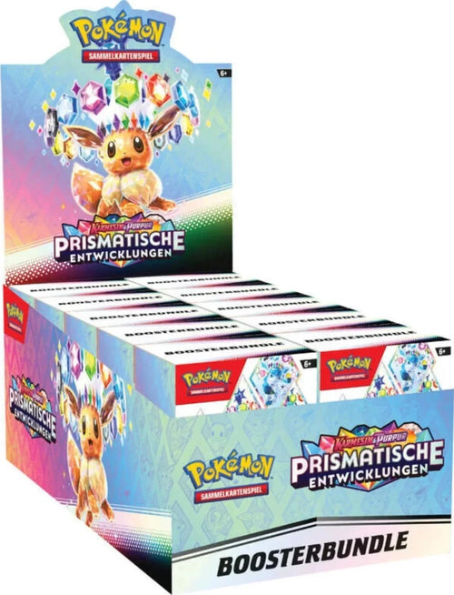 Pokemon TCG: Prismatische Entwicklungen – Sealed Boosterbundle Display – Deutsch